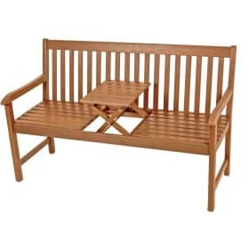Tuinbank met klaptafel