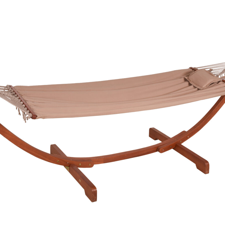 Hangmat met massief houten frame