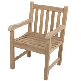 Tuinstoel van teakhout
