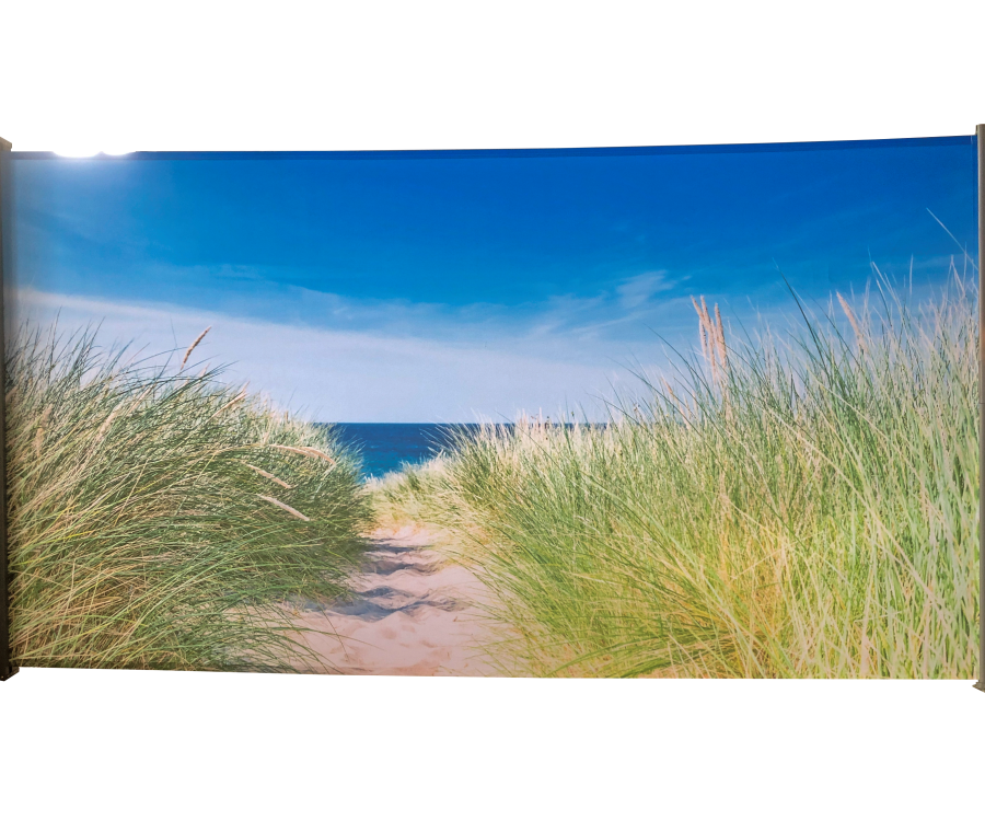 Windscherm met print
